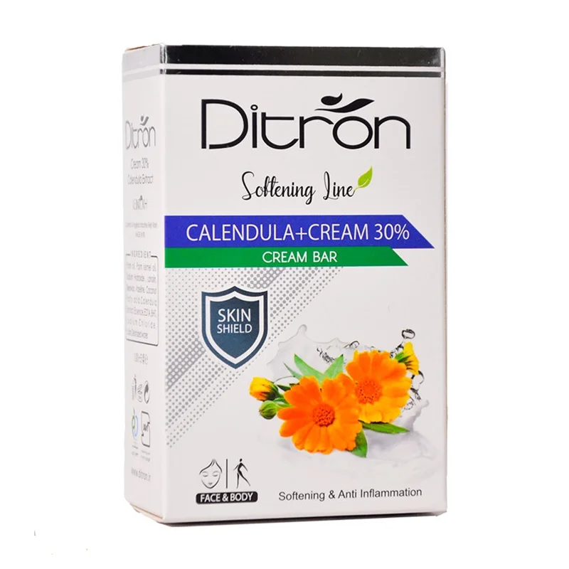 صابون کالاندولا دیترون مناسب پوست های خشک و آسیب دیده ۱۲۵ گرم