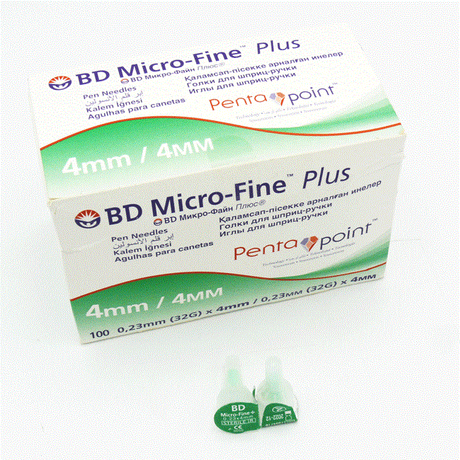 سرنگ انسولین BD Micro Fine Plus 4mm (100عددی)
