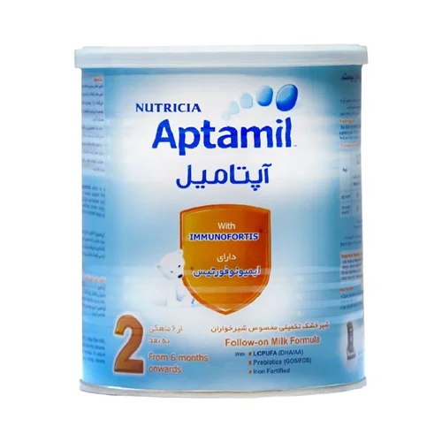 شیر خشک آپتامیل 2(نوزادان 6 تا 12 ماه) ۴۰۰ گرم