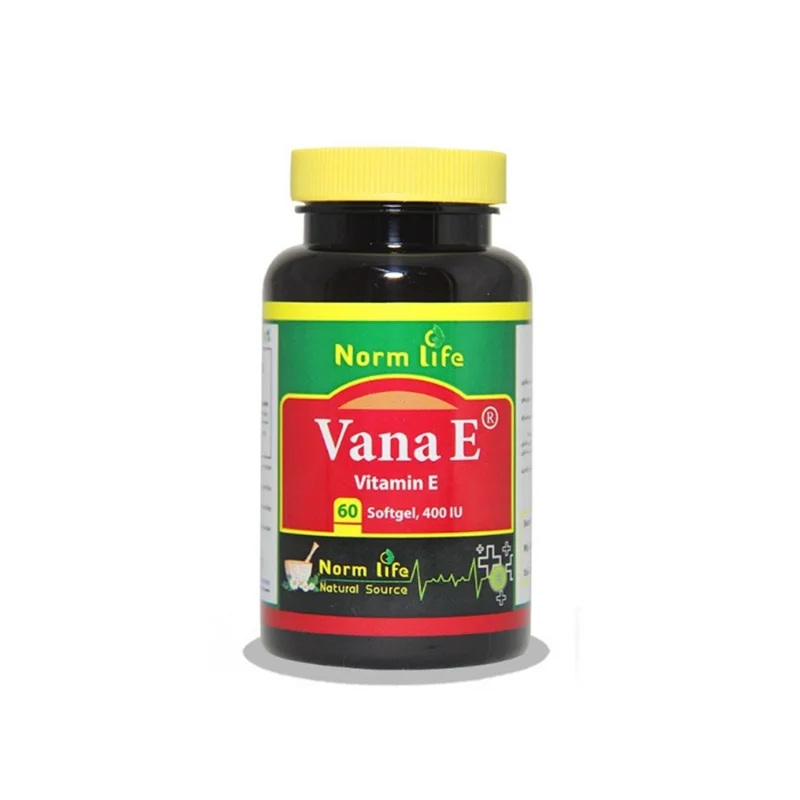 کپسول نرم ویتامین ای وانا ای نرم لایف 60عدد