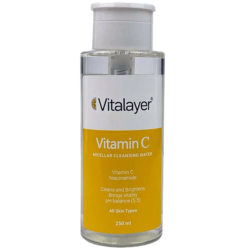 محلول پاک کننده آرایش ویتامین سی ویتالیر 250 میل