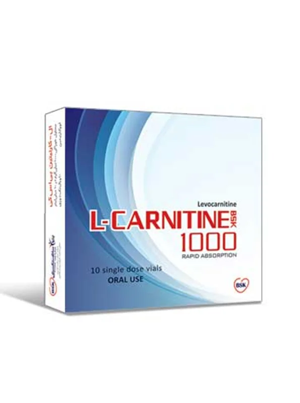 محلول خوراکی ال کارنیتین 1000 بی اس کی 10عدد
