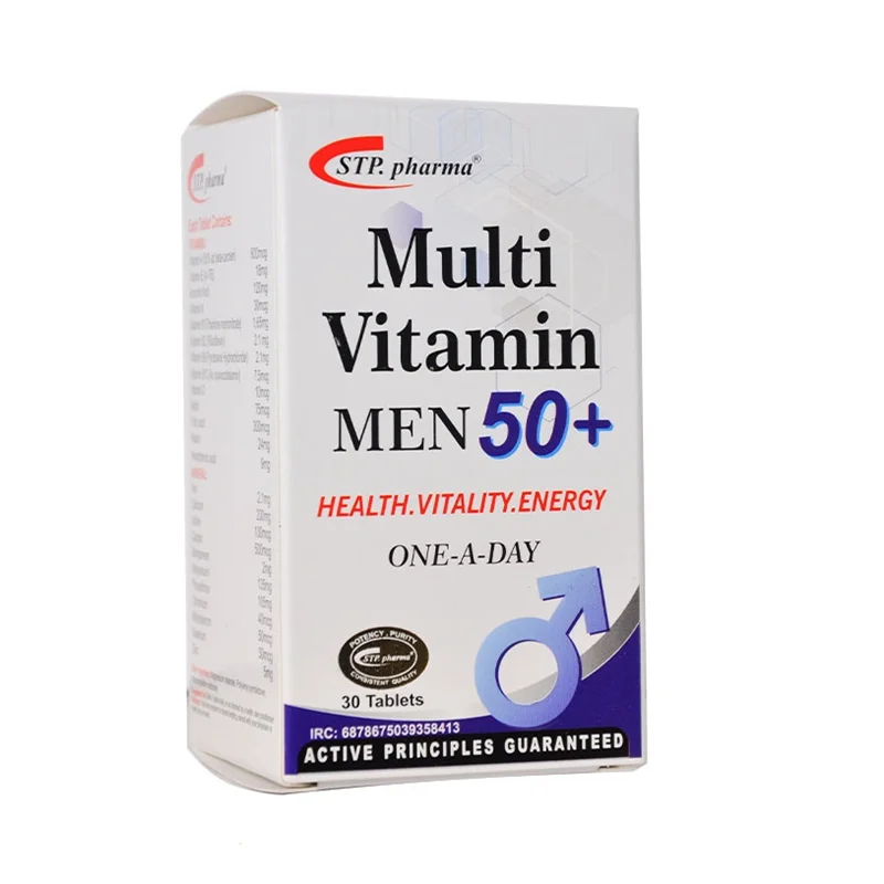 مولتی ویتامین مردان بالای 50 سال اس تی پی فارما 30عدد