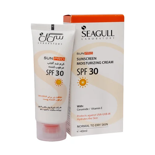 کرم ضد آفتاب SPF30 سی گل مناسب پوست های خشک و معمولی ۴۰ میل